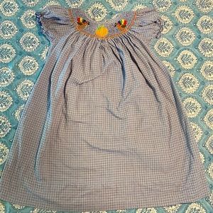 Classic Whimsy brand smocked Thanksgiving dress.